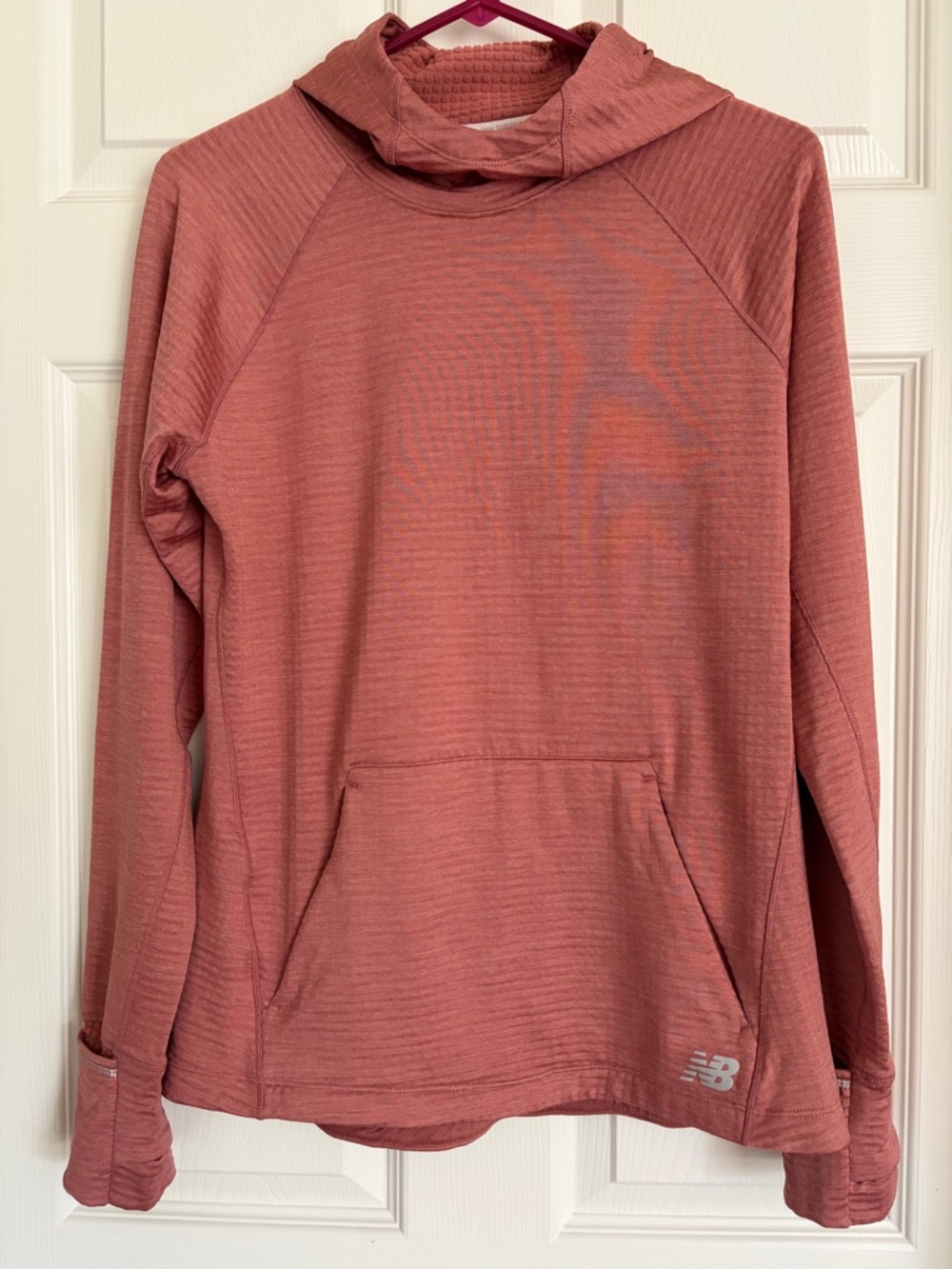 Women’s New Balance Running Dusty Rose Pullover Hoodie-EUC!